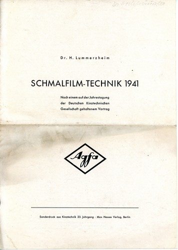 Agfa sonderdruck - agfa,