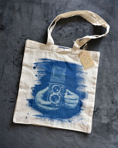 Handmade cyanotype tote bag - handmade,