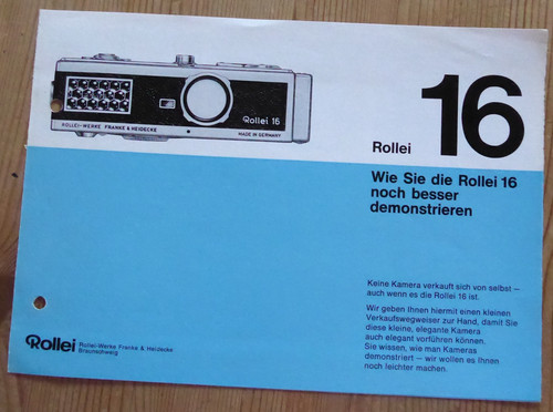 Rollei prospekt 6 seiten - prospekt,