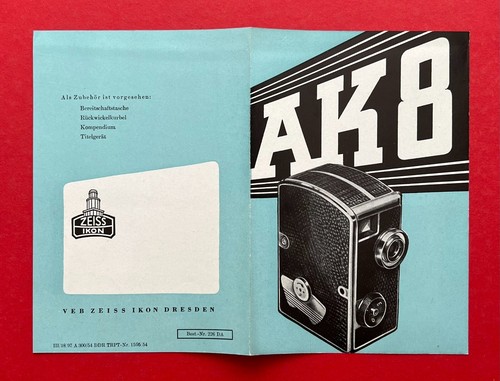 Ddr foto prospekt veb zeiss - ddr,