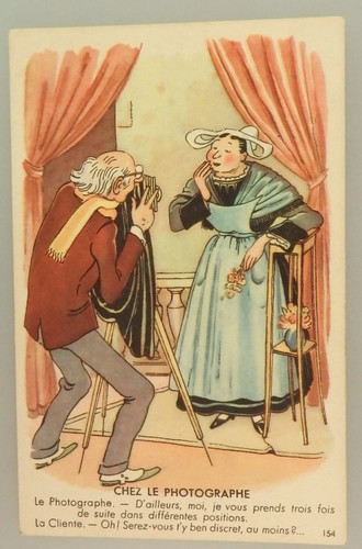 Postkarte karikatur thema - postkarte,