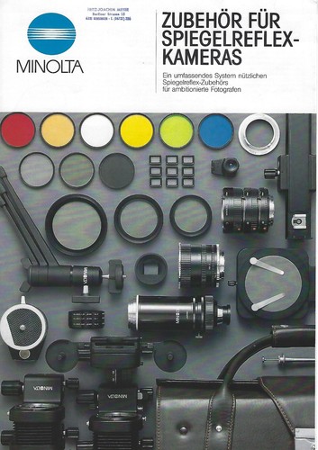 Minolta prospekt zubehör für - minolta,